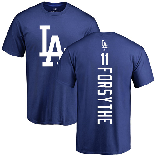 Youth Majestic Los Angeles Dodgers #11 Logan Forsythe Replica Grey Road Cool Base MLB Jersey