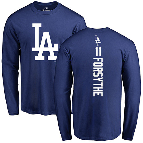 Women's Majestic Los Angeles Dodgers #11 Logan Forsythe Replica Royal Blue Alternate Cool Base MLB Jersey