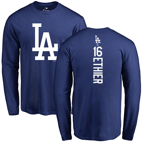 Women's Majestic Los Angeles Dodgers #16 Andre Ethier Replica Royal Blue MLB Jersey