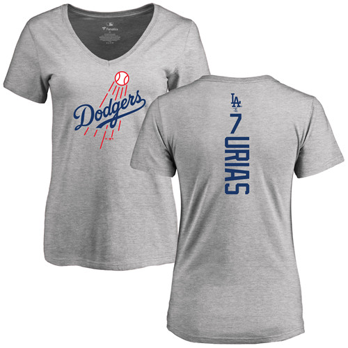 Women's Majestic Los Angeles Dodgers #21 Yu Darvish Authentic Grey Road Cool Base MLB Jersey