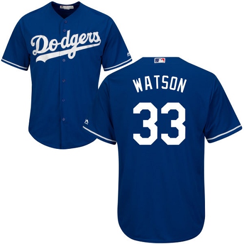 Youth Majestic Los Angeles Dodgers #33 Tony Watson Authentic Royal Blue Alternate Cool Base MLB Jersey