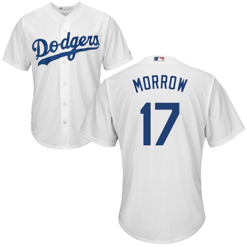 Men's Majestic Los Angeles Dodgers #17 Brandon Morrow Replica White Home Cool Base MLB Jersey