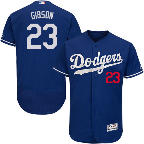 Men's Majestic Los Angeles Dodgers #23 Kirk Gibson Royal Blue Flexbase Authentic Collection MLB Jersey