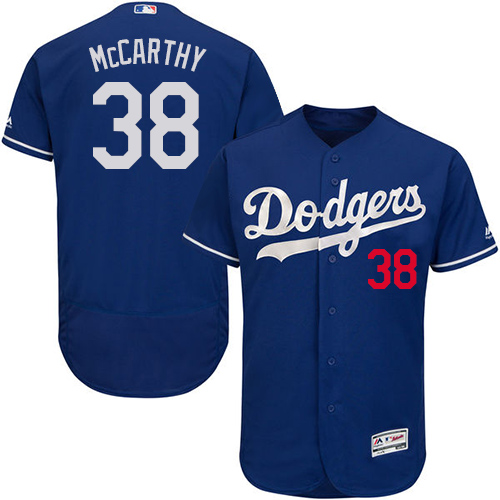 Men's Majestic Los Angeles Dodgers #38 Brandon McCarthy Royal Blue Flexbase Authentic Collection MLB Jersey