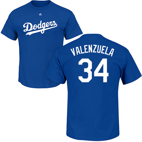 Youth Majestic Los Angeles Dodgers #34 Fernando Valenzuela Replica White Home Cool Base MLB Jersey