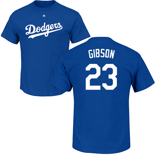 Youth Majestic Los Angeles Dodgers #23 Kirk Gibson Replica White Home Cool Base MLB Jersey