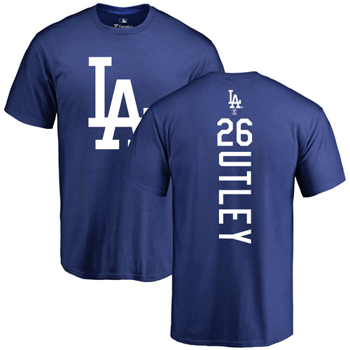Youth Majestic Los Angeles Dodgers #26 Chase Utley Replica Grey Road Cool Base MLB Jersey