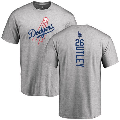 Women's Majestic Los Angeles Dodgers #26 Chase Utley Replica Grey Road Cool Base MLB Jersey