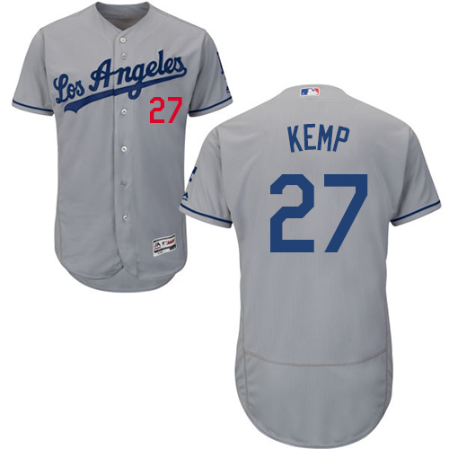 Youth Majestic Los Angeles Dodgers #29 Scott Kazmir Authentic Grey Road Cool Base MLB Jersey