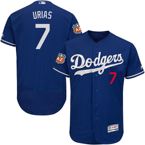 Men's Majestic Los Angeles Dodgers #7 Julio Urias Royal Blue Flexbase Authentic Collection MLB Jersey