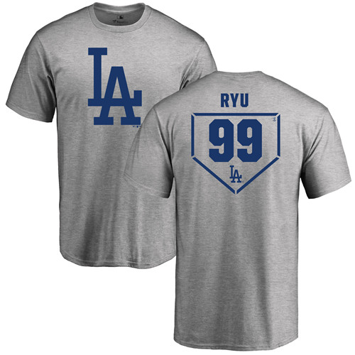 Youth Majestic Los Angeles Dodgers #99 Hyun-Jin Ryu Replica Royal Blue Alternate Cool Base MLB Jersey
