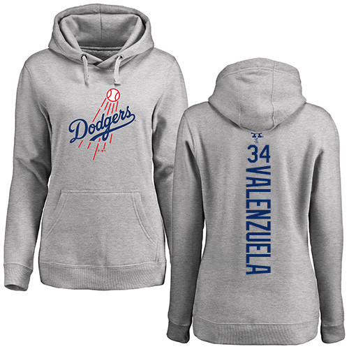 Women's Majestic Los Angeles Dodgers #34 Fernando Valenzuela Replica White Fashion Cool Base MLB Jersey