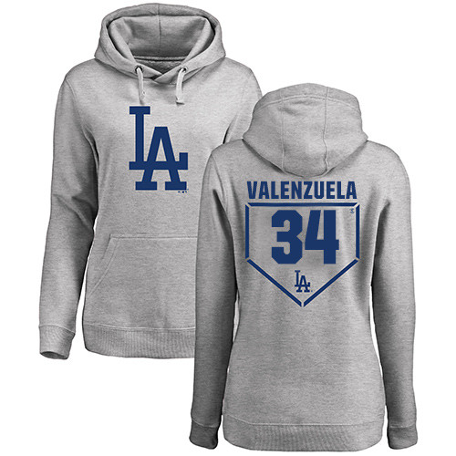 Women's Majestic Los Angeles Dodgers #34 Fernando Valenzuela Replica Pink Fashion Cool Base MLB Jersey