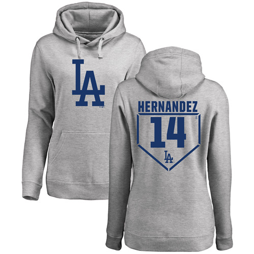 Women's Majestic Los Angeles Dodgers #14 Enrique Hernandez Replica Pink Fashion Cool Base MLB Jersey