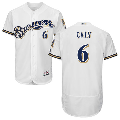 Men's Majestic Milwaukee Brewers #38 Wily Peralta Authentic White Alternate Cool Base MLB Jersey