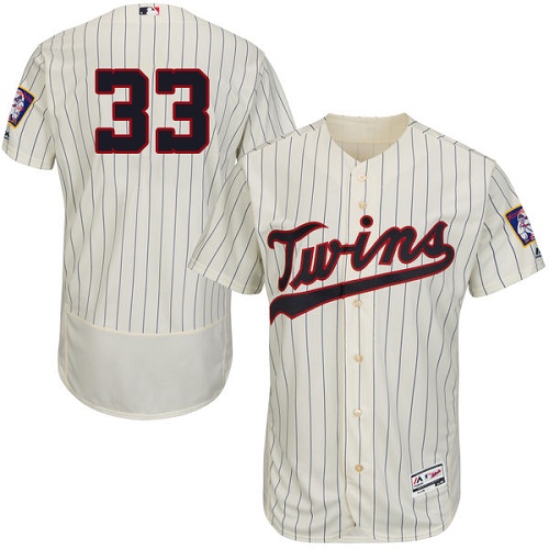Men's Majestic Minnesota Twins #33 Justin Morneau Authentic Cream Alternate Cool Base MLB Jersey