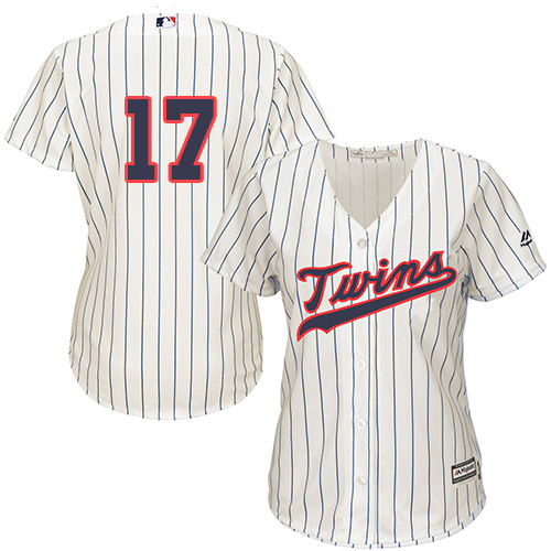 Women's Majestic Minnesota Twins #17 Jose Berrios Authentic Cream Alternate Cool Base MLB Jersey