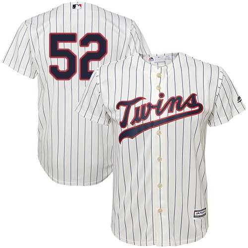 Youth Majestic Minnesota Twins #52 Byung-Ho Park Authentic Cream Alternate Cool Base MLB Jersey