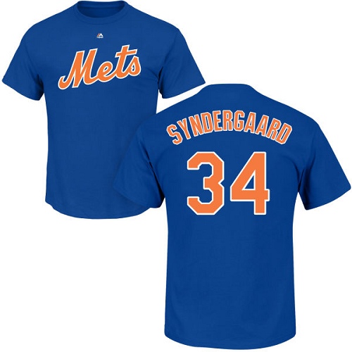 Youth Majestic New York Mets #34 Noah Syndergaard Replica White Home Cool Base MLB Jersey