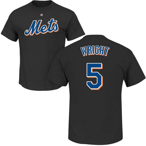 Youth Majestic New York Mets #5 David Wright Replica Grey Road Cool Base MLB Jersey
