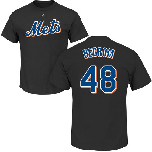 Youth Majestic New York Mets #48 Jacob deGrom Replica Grey Road Cool Base MLB Jersey