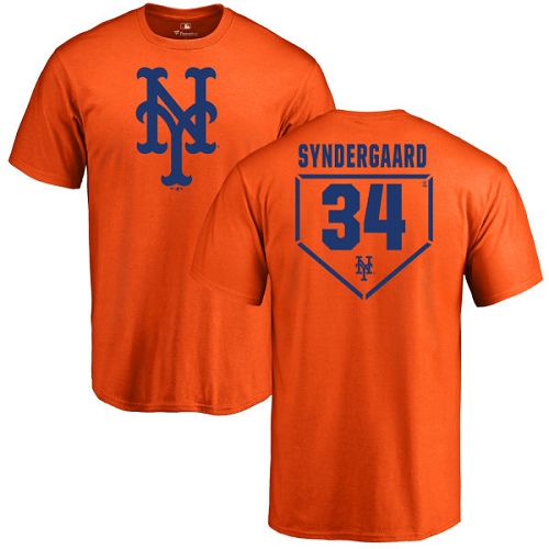Youth Majestic New York Mets #34 Noah Syndergaard Replica Royal Blue Alternate Road Cool Base MLB Jersey