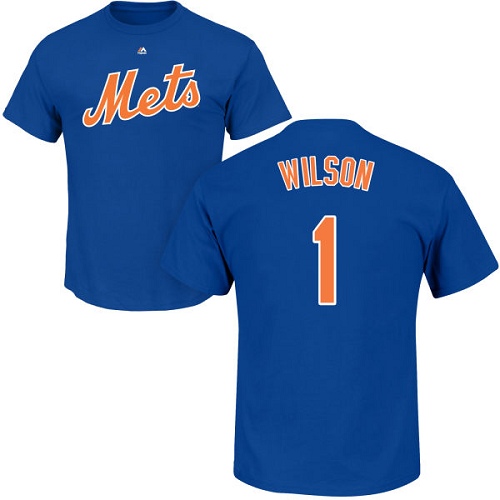 Youth Majestic New York Mets #1 Mookie Wilson Replica White Home Cool Base MLB Jersey