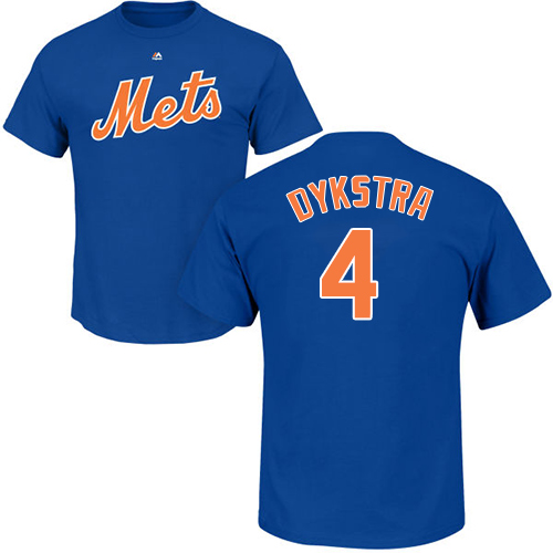 Youth Majestic New York Mets #4 Lenny Dykstra Replica White Home Cool Base MLB Jersey