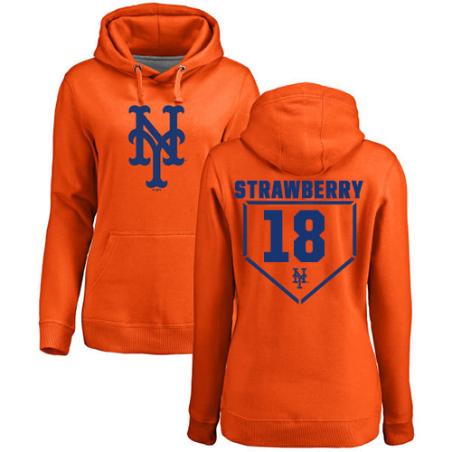 Women's Majestic New York Mets #18 Darryl Strawberry Replica Pink Fashion Cool Base MLB Jersey