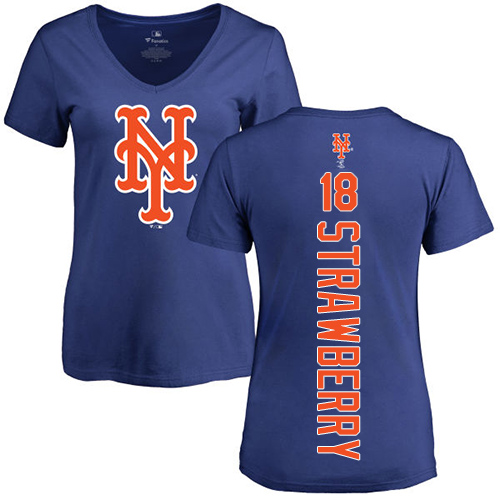 Women's Majestic New York Mets #18 Darryl Strawberry Replica White Alternate Cool Base MLB Jersey