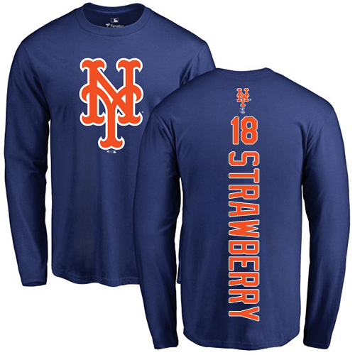 Women's Majestic New York Mets #18 Darryl Strawberry Replica Royal Blue Alternate Road Cool Base MLB Jersey