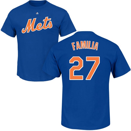Youth Majestic New York Mets #27 Jeurys Familia Replica White Home Cool Base MLB Jersey