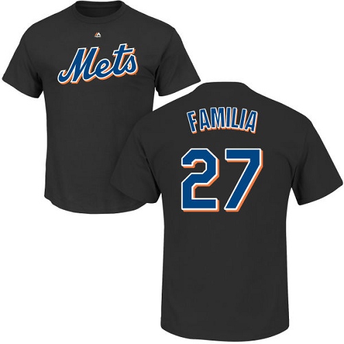 Youth Majestic New York Mets #27 Jeurys Familia Replica Grey Road Cool Base MLB Jersey