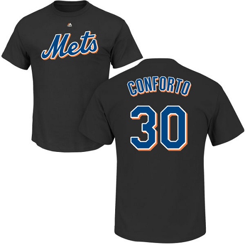 Youth Majestic New York Mets #30 Michael Conforto Replica Grey Road Cool Base MLB Jersey