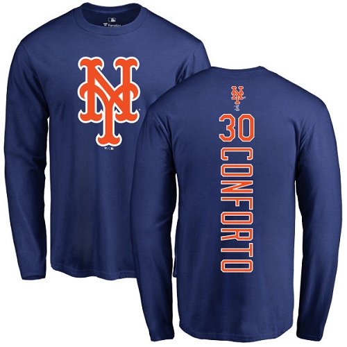 Women's Majestic New York Mets #30 Michael Conforto Replica Royal Blue Alternate Road Cool Base MLB Jersey