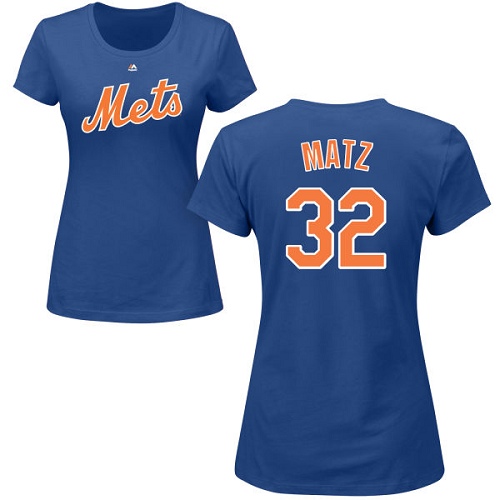 Women's Majestic New York Mets #32 Steven Matz Replica White Home Cool Base MLB Jersey