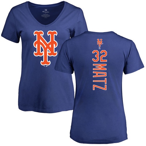 Women's Majestic New York Mets #32 Steven Matz Replica White Alternate Cool Base MLB Jersey