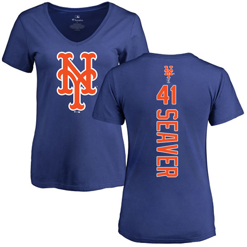 Women's Majestic New York Mets #41 Tom Seaver Replica White Alternate Cool Base MLB Jersey