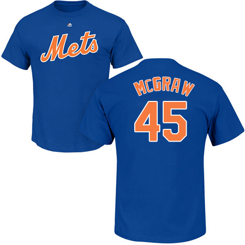 Youth Majestic New York Mets #45 Tug McGraw Replica White Home Cool Base MLB Jersey