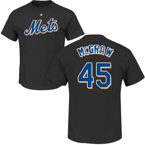 Youth Majestic New York Mets #45 Tug McGraw Replica Grey Road Cool Base MLB Jersey