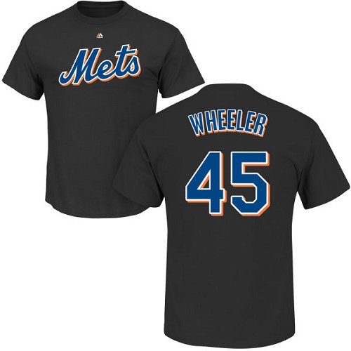 Youth Majestic New York Mets #45 Zack Wheeler Replica Grey Road Cool Base MLB Jersey