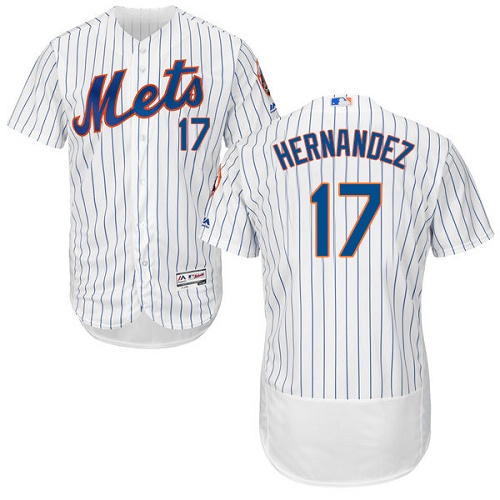 Men's Majestic New York Mets #17 Keith Hernandez Authentic White Home Cool Base MLB Jersey