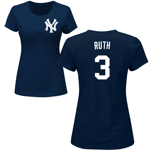 Women's Majestic New York Yankees #14 Starlin Castro Authentic Navy Blue Alternate MLB Jersey