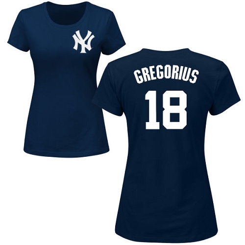 Women's Majestic New York Yankees #28 Joe Girardi Authentic Navy Blue Alternate MLB Jersey