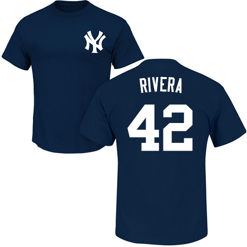 Youth Majestic New York Yankees #42 Mariano Rivera Replica White Home MLB Jersey