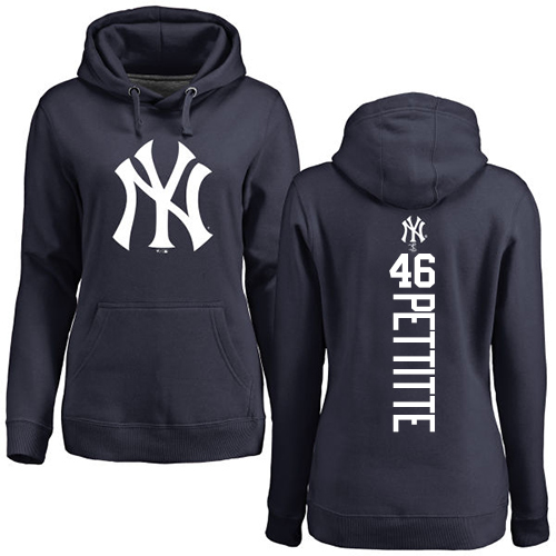 Women's Majestic New York Yankees #46 Andy Pettitte Replica White Fashion Cool Base MLB Jersey
