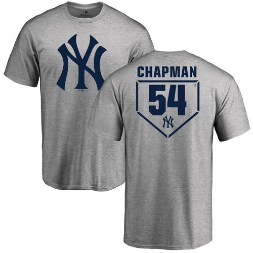 Youth Majestic New York Yankees #54 Aroldis Chapman Replica Navy Blue Alternate MLB Jersey