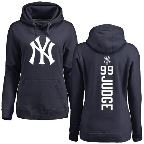 Women's Majestic New York Yankees #99 Aaron Judge Replica White Fashion Cool Base MLB Jersey