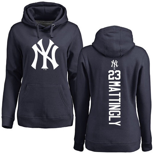 Women's Majestic New York Yankees #23 Don Mattingly Replica White Fashion Cool Base MLB Jersey