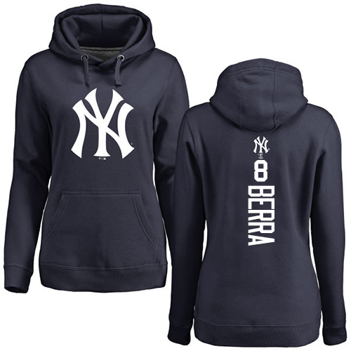 Women's Majestic New York Yankees #8 Yogi Berra Replica White Fashion Cool Base MLB Jersey